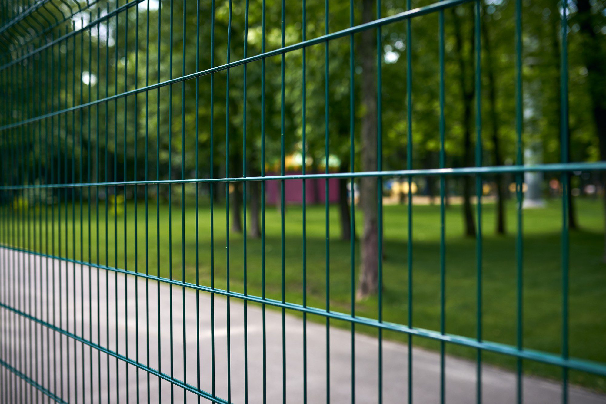 Fence At Thw Public Park At Summer Day 2022 12 16 14 55 21 Utc