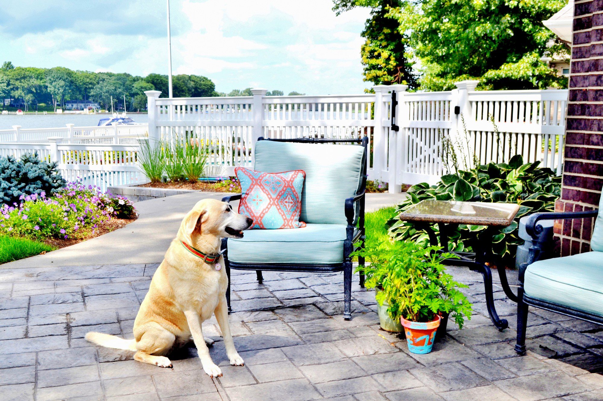 Outdoor Patio Space White Fence And Furniture 2022 11 16 06 09 28 Utc